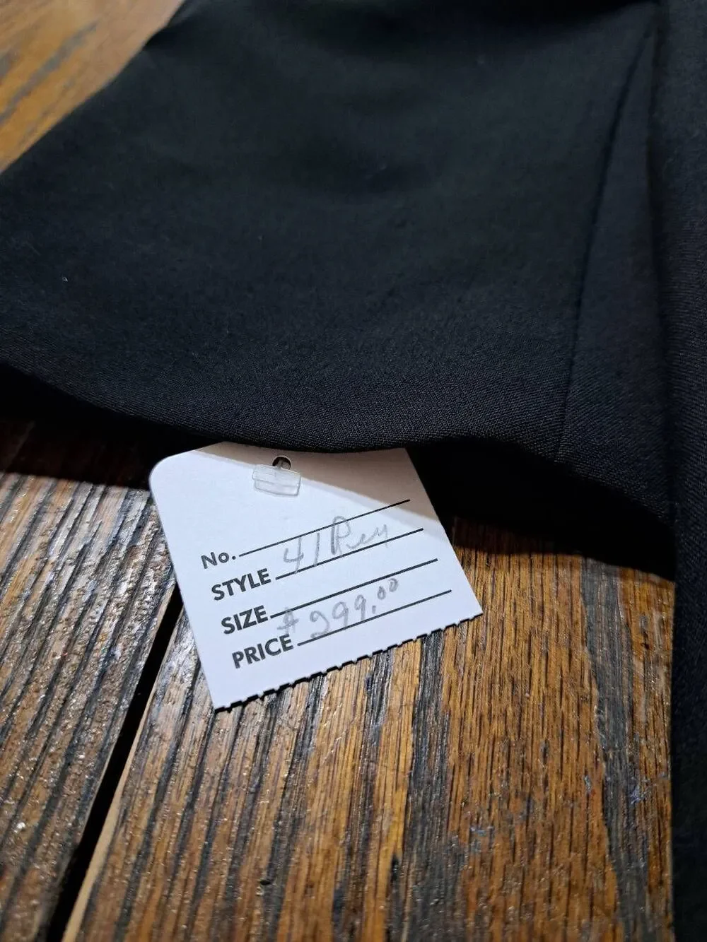 New 41R Gianni la Collezioni Black Wool Tuxedo Suit Sport Coat Jacket Blazer NWT